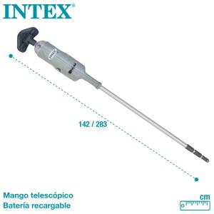 Aspirator subacvatic Intex 28620NP, cu acumulator, 239 cm, gri - Img 5