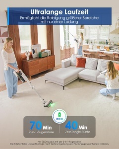 Aspirator Tineco A50S Plus, 185W, 70 min autonomie, sistem ZeroTangle - Img 8
