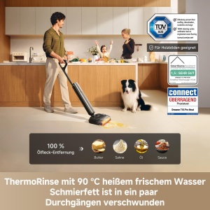 Aspirator umed si uscat Dreame T16 Pro Heat-A, 30000 Pa, cu acumulator detasabil - Img 2