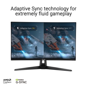 ASUS TUF Gaming VG27UQ1A - Monitor 27 Zoll 4K UHD - 160 Hz, 1ms GtG, FreeSync, G-Sync, Adaptive Sync, ELMB, HDR10 - Panou Fast-IPS, 16:9, 3840x2160, DisplayPort, HDMI, Difuzor - Img 3