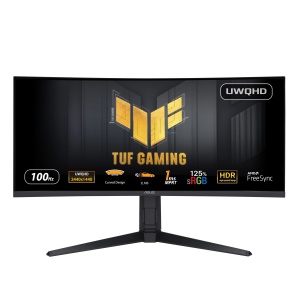 ASUS TUF Gaming VG34VQEL1A - Monitor curbat UWQHD de 34 inchi - 100 Hz 1ms MPRT FreeSync HDR 10 - Panou VA 219 3440x1440 DisplayPort HDMI USB ergonomi