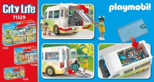 Autobuz scolar PLAYMOBIL 71329, 5 locuri, rampa pliabila pentru accesibilitate - Img 4