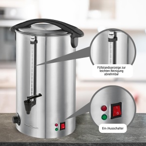Automat de bauturi calde ProfiCook PC-HGA 1196, 7L, 1500W, inox - Img 4