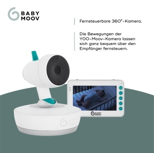Babymoov Baby Monitor YOO-Moov - Camera 360 de grade cu telecomanda, ecran de 4.3" - Img 3