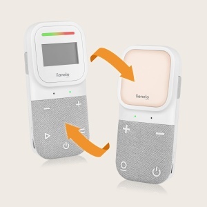 Babyphone audio Lionelo Babyline 2.3 cu noapte luminoasa, raza 400m, 10 ore autonomie - Img 3
