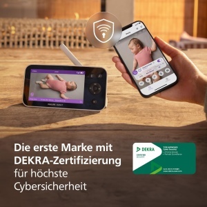 Babyphone Philips Avent Premium SCD97426, Camera 1080p, Senzor Somn si Respiratie - Img 2