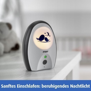 Babyphone reer Rigi, 300 m, cu functie de comunicare si lumina de noapte, alb - Img 6
