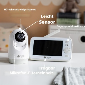 Babyphone Tommee Tippee Dreamview cu camera HD, 5 inch, 250 m - Img 4