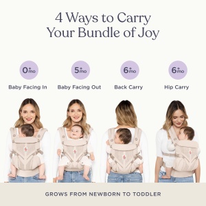 Babytrage Ergobaby Omni Classic pentru bebelusi si copii, 0-48 luni, 4 pozitii - Img 6