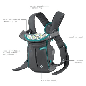 Babytrage Infantino Swift Classic, 2 pozitii de purtare, ajustabil, gri - Img 5