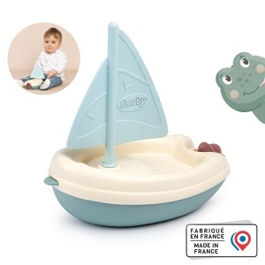 Badeboat Smoby Little Smoby cu Segel si Schaufelrad, Ideal pentru Copii de la 12 luni - Img 2