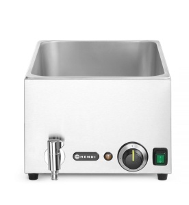 Bain-Marie HENDI GN 11, 1000W, din inox, cu ablashahn - Img 2