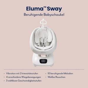 Balansoar electric Graco Eluma Sway, tehnologie de detectare a plansului, alb, 9 kg - Img 2