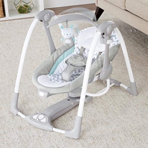Balansoar si sezlong portabil Ingenuity ConvertMe 2-in-1 Raylan vibratii si sunete pentru bebelusi 0-9 luni - Img 13