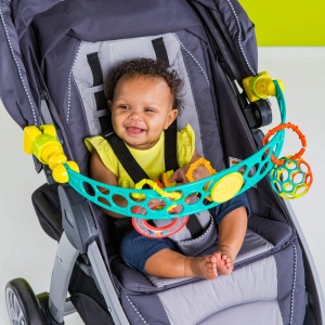 Baldachin activitate Bright Starts, material flexibil, cu jucarii integrate - Img 3