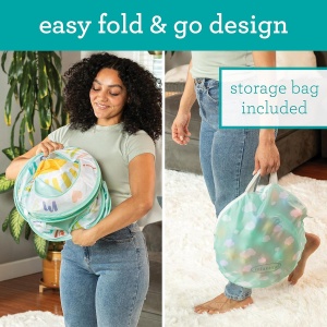 Ballebad Infantino Pop-Up cu 50 Bile Colorate, 90 cm, Usor de Asamblat - Img 3
