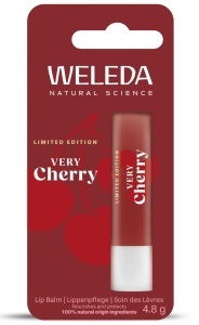 Balsam de buze WELEDA Bio Very Cherry - 4,8g, cu unt de shea