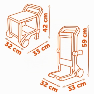 Banc de lucru pentru copii Smoby Black Decker 3-in-1 cu 18 accesorii - Img 8