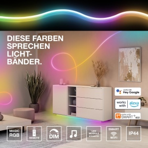 Banda LED Osram SMART WIFI NEON FLEX, 3M, RGB, 15W, IP44 - Img 2