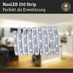 Banda LED Paulmann MaxLED 250, 2,5m, 10W, IP44, Culoare Calda - Img 3