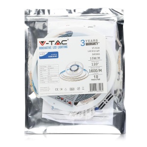 Banda LED V-TAC 10M 15W SMD2835 Culoare Kaltwei 6400K - Img 3