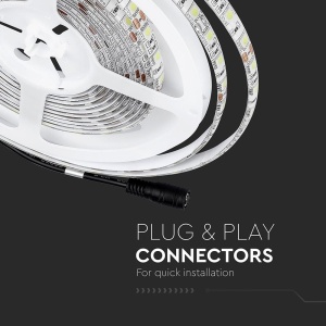 Banda LED V-TAC, 5 metri, 11W, IP65, alb rece, autocolanta - Img 8
