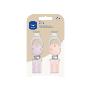 Banda pentru suzeta MAM cu inel din silicon si clip din otel inoxidabil, design modern - Img 3