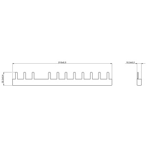 Bara de conexiune PIN Siemens 5ST3654, 16 mm, 80 A, 3 faze - Img 2