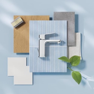 Baterie baie GROHE Dice 1018560000 crom economisire apa montaj usor - Img 11