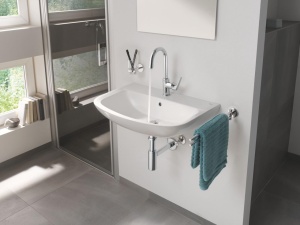 Baterie baie GROHE Start Flow 23811000 inaltime 31 cm crom economisire apa - Img 2