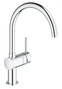Baterie bucatarie GROHE Minta 32917000 crom pivotare 360deg economisire apa