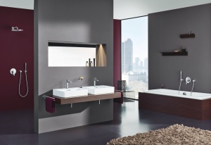 Baterie cada GROHE Lineare New, cartus ceramic, finisaj crom - Img 3