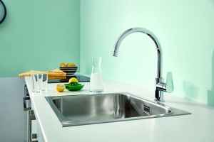 Baterie chiuveta bucatarie GROHE StartEdge 30529001 crom rotire 360deg montaj fara scule - Img 2