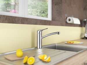 Baterie de bucatarie Hansgrohe Ecos M, crom, cu maner unic, rezistenta la presiune - Img 2