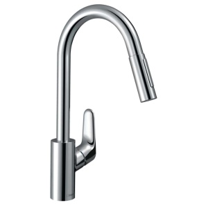 Baterie de bucatarie hansgrohe Focus M41, crom, 2 moduri de jet, inaltime 240 mm - Img 4