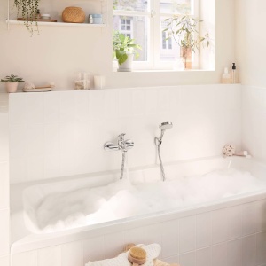 Baterie de cada hansgrohe Rebris S, crom, 2 consumatori, lungime 17,3 cm - Img 8