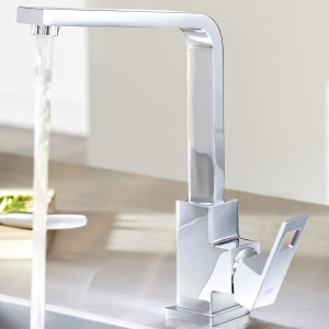 Baterie de chiuveta GROHE Eurocube, crom, inalta, cu rotire 90 - Img 4