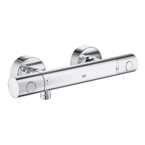 Baterie de dus termostatica GROHE Grohtherm 800, crom, cu protectie la 38C