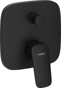 Baterie pentru cada hansgrohe Logis, 2 functii, Mattschwarz