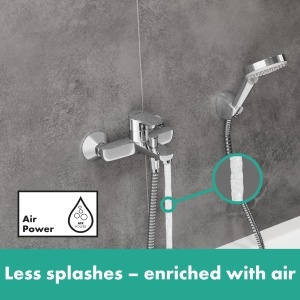 Baterie pentru cada hansgrohe Vernis Blend, crom, 2 functii, 17,1 cm - Img 3