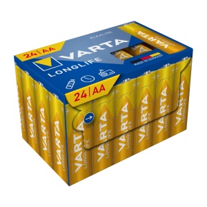 Baterii AA VARTA Longlife, 24 bucati, Alkaline, Lunga durata - Img 2