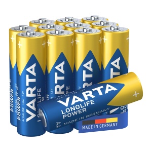 Baterii AA VARTA Longlife Power, 12 bucati, Alkaline, 1.5 V