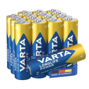 Baterii AA VARTA Longlife Power, 16 bucati, Alkaline, 1.5V, putere de lunga durata