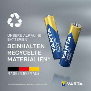 Baterii AAA VARTA Longlife Power, 12 bucati, Alkaline, 1,5 V - Img 4
