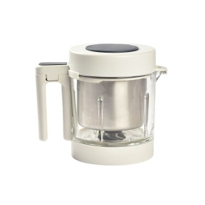 BEABA - Babycook Smart - Conectat - Aparat de mancare pentru bebelusi - Cantar integrat - Bol de sticla - Cos din otel inoxidabil - Capacitate mare 2.25L - Aburi delicat - Ecran tactil/aplicatie - Antracit - Img 4