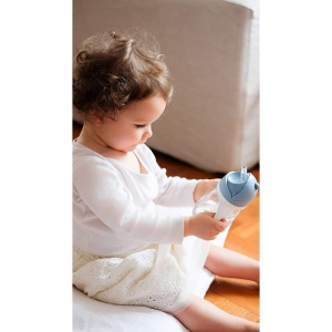 Beaba Trinklernbecher 2 in 1 Canuta cu Pai 300 ml Blue Manere Detasabile 100 Antiscurgere - Img 6