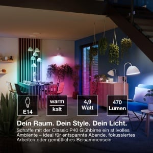 Bec Inteligent Osram SMART E14, 9W, 16 Mio Culori RGB, 2 Bucati - Img 8