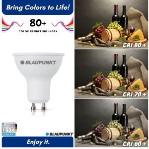 Bec LED Blaupunkt GU10 5W Lumina Naturala 4000K Pachet 4 Bucati Economie Energie - Img 6
