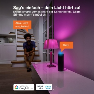 Bec LED inteligent Osram SMART A60 B22D, 9W, RGBW, dimabil, control prin aplicatie - Img 5