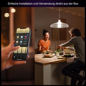 Bec LED inteligent Philips Hue A67, 13.5W, 1600 lumeni, E27, lumina alba calda, dimmabil - Img 2